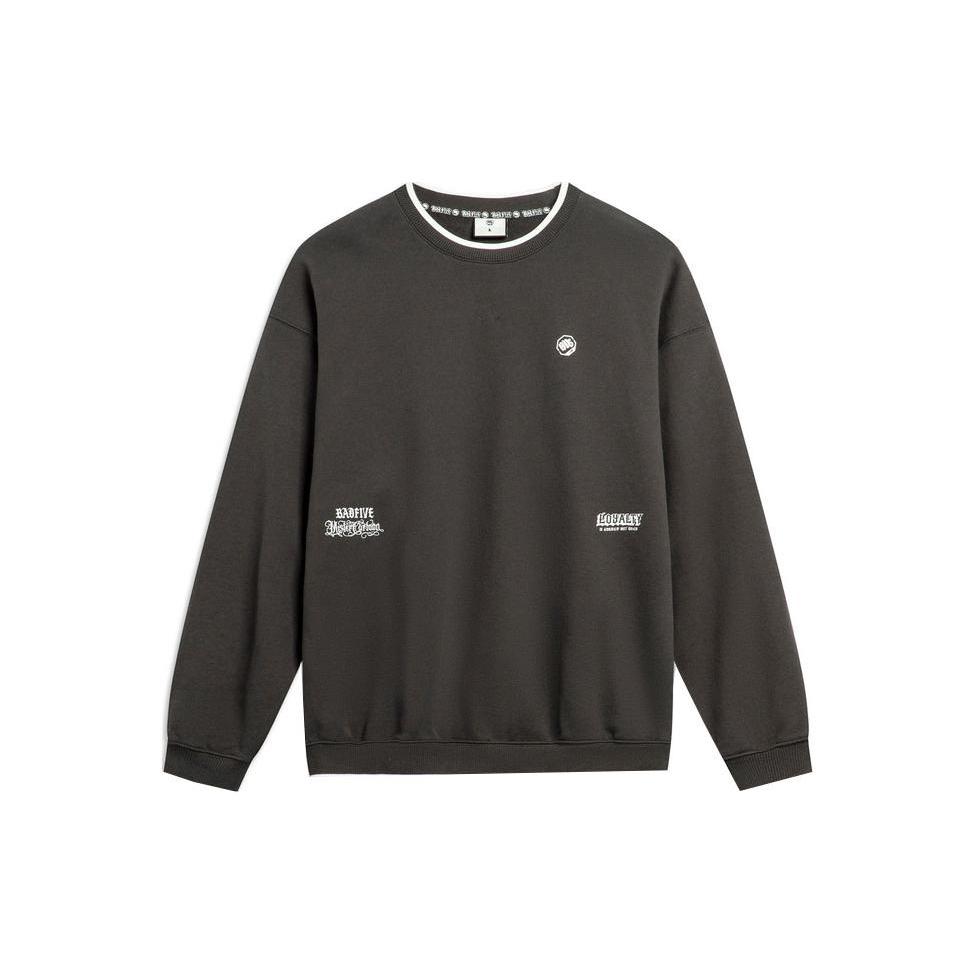 Li Ning Sweatshirt Unisex Obsidian Gray AWDTB87-1 S
