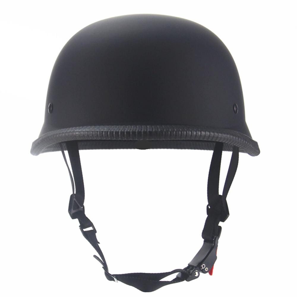 1X M/L/XL Vintage Motorcycle Cruiser шолом Half Face Німецький шолом Мотоциклетний шолом Яскравий чорний автомобільний стайлінг DOT
