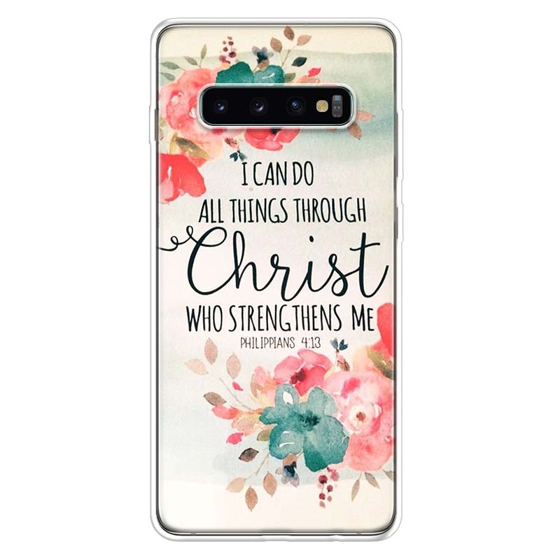 

Bible verse Philippians Jesus Christ Christian Phone Case For Samsung Galaxy A52 A51 A50S A32 A22 A12 A02S A72 A71 A31 A70 A30S Samsung A31