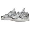 New Jordan Air Jordan 1 Abrasion Resistant Low Top Vintage Basketball Shoes Women's Silver Gray HQ2186-002