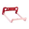 Wall Hanging Washbasin Rack Bathroom Foldable Punching Free Storage Shelf Supplies Pink
