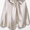 Kaslead New Women Clothes Western Style Silk Texture Satin Hanging Neck Dress 8482331