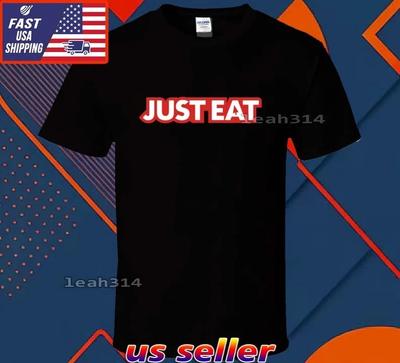 New Shirt Just Eat Logo T-Shirt Funny American Usa Unisex Size S-5XL