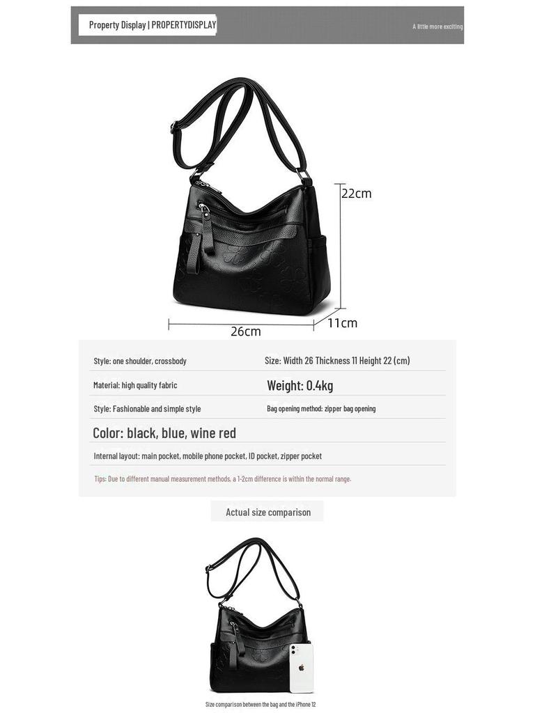 Premium Frühling 2025 Damen Pendler Tote & Messenger Bag