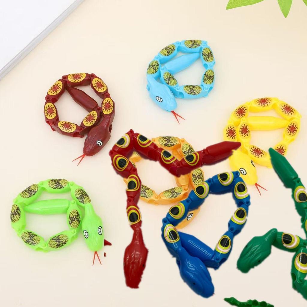 Nostalgic Twistable Plastic Snake Toy - Childhood Classic for Small Shops and Street Stalls