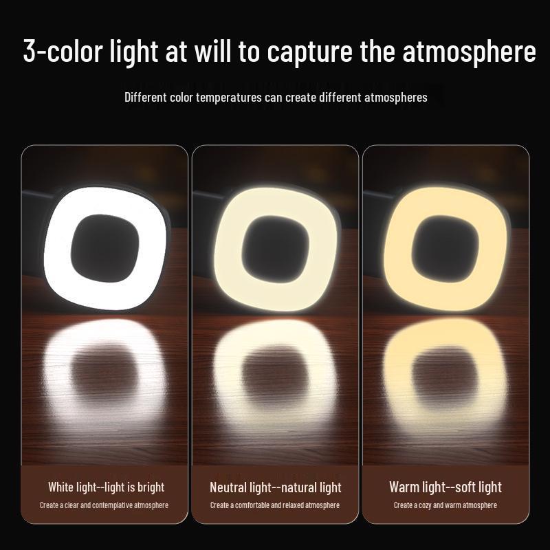Bluetooth Single-Axis Phone Stabilizer with Selfie Light & Focus Adjustment for Outdoor Photography/Live Streaming