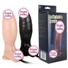 Hinchable e Hinchable Simulación Masculina Ventosa Grueso Productos Sexuales Tapón Anal Trasero Dispositivo de Masturbación Femenina Manos Libres