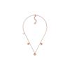 D-Millefiori Floral Design Metal Necklace Women Necklace Rose-Gold N2350WOMRS_D10W