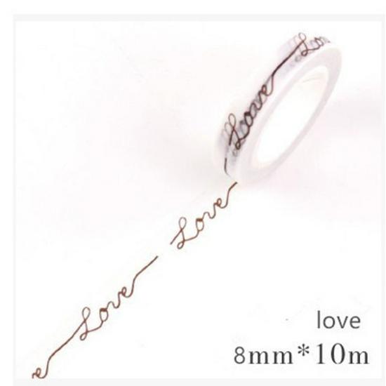 Мини-лента «ваши»: Практичное украшение с узкими краями для блокнотов и коллажей.