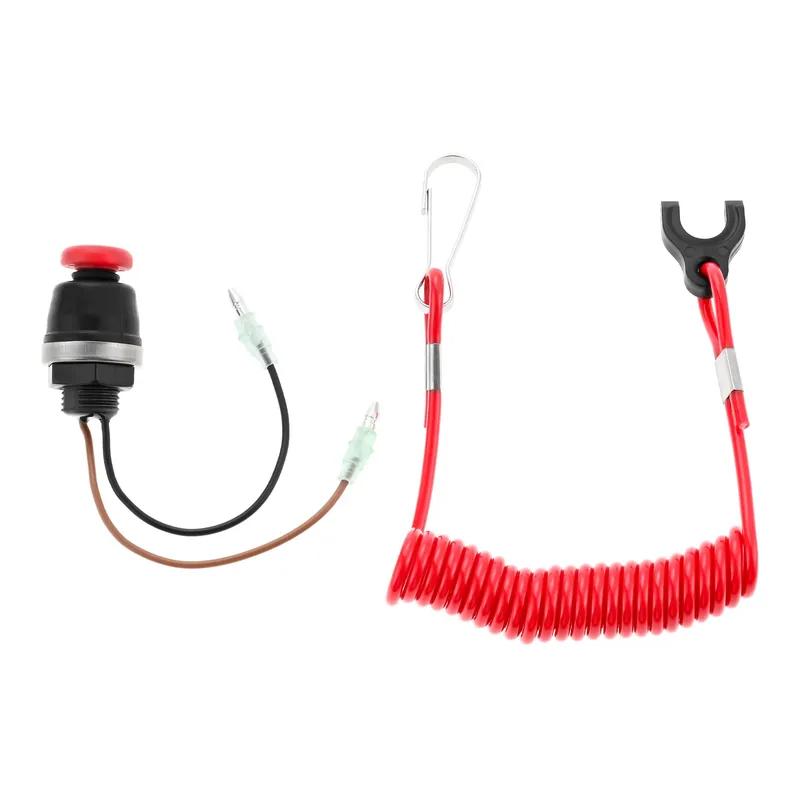 Boat Kill Switch Safety Toggle Switch Lanyard Tether Kit for Marine Tohatsu Outboard Engine Motor Urgent Stop Switch Kill Switch