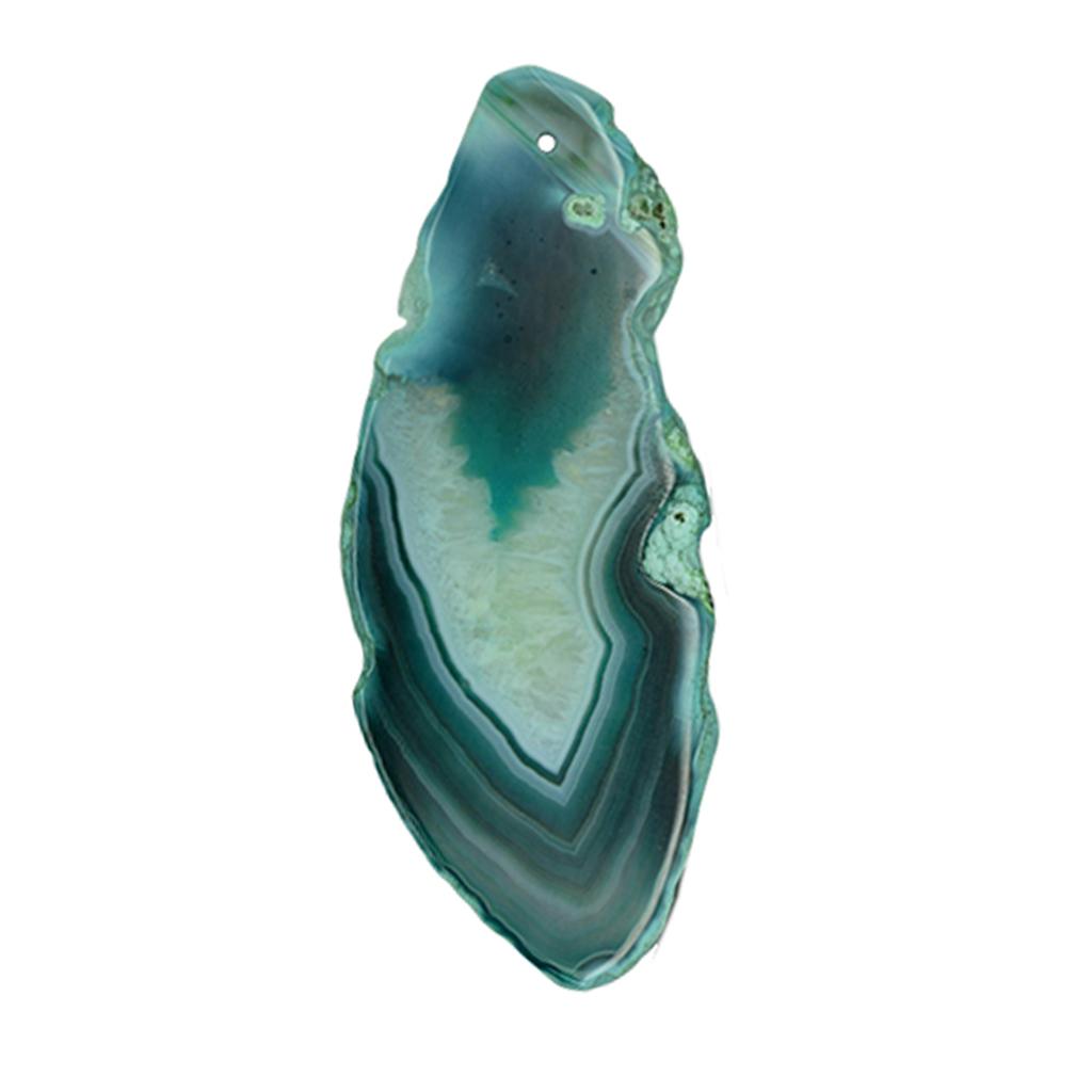 6 Piece Irregular Shape Agate Quartz Slice Pendant Charms For Jewelry Making