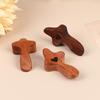1/3Pcs Wooden Crosses Toys Mini Pocket Crosses Keychain Palm Crucifix Finger Toy For Adults Kids Prayer And Faith Gifts