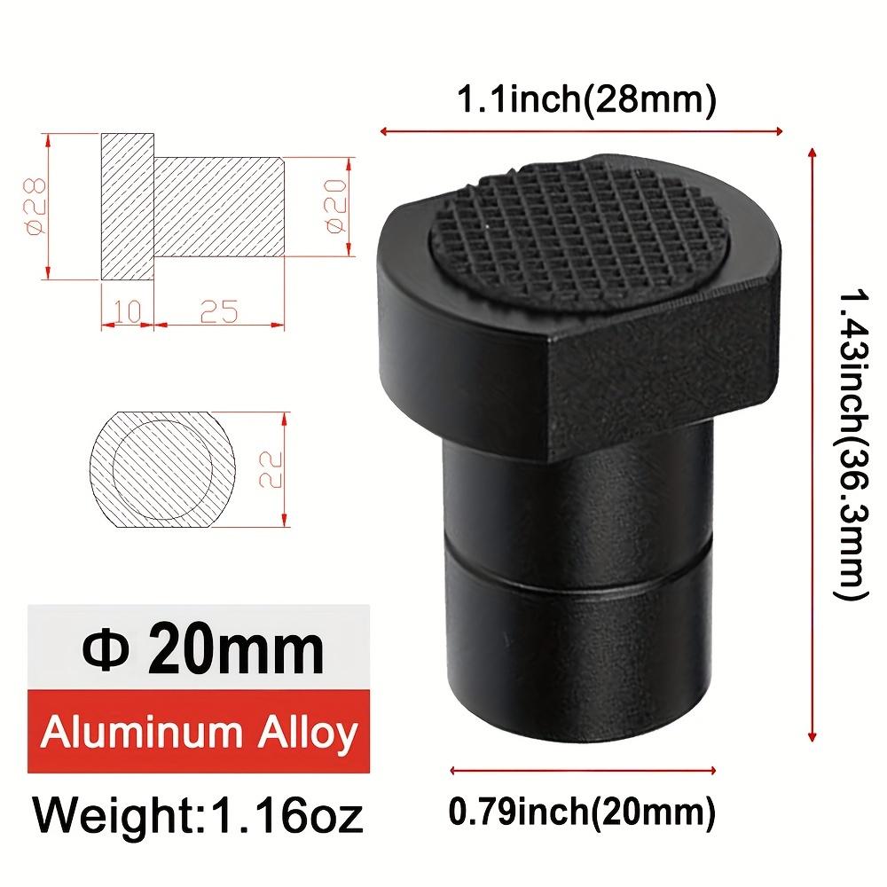 [8Pcs Aluminum Bench Dogs Stops] 8Pcs Aluminum Alloy Bench Dogs with Silicone Gaskets, 19mm Diameter Woodworking Bench Stops for Clamp Workbench