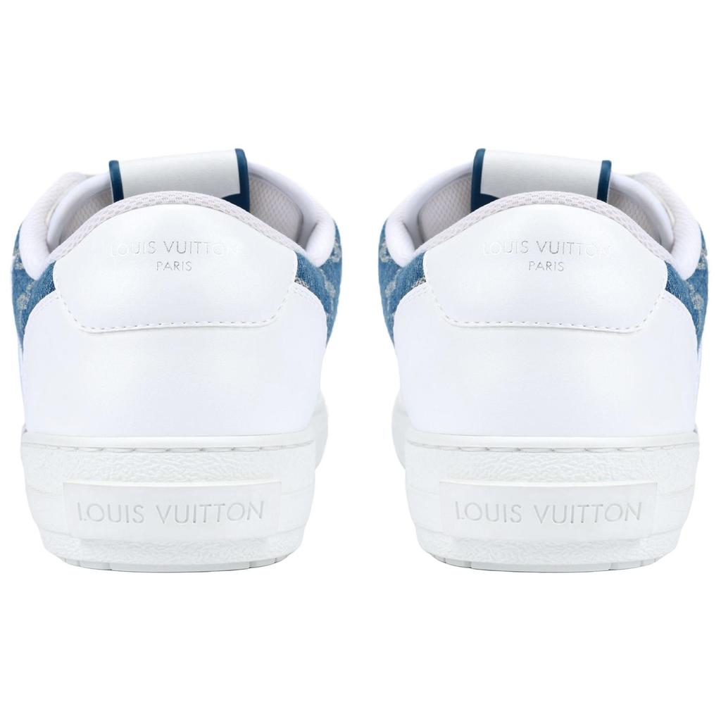 Louis Vuitton Charlie Sneakers 'White With Blue Denim Monogram' 1AA47X