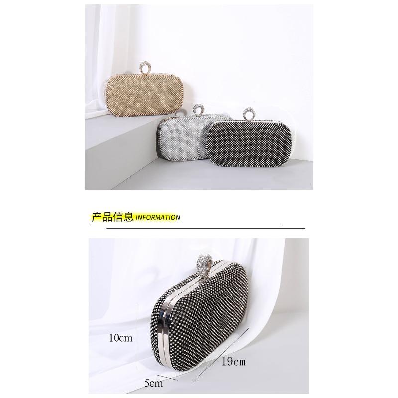 New Diamond-encrusted Dinner Bag, Rhinestone Clutch Bag, Celebrity Dress, Evening Bag, Temperament Women Shine