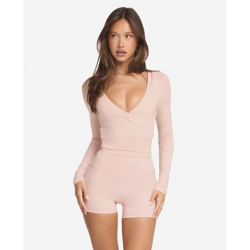 

2025 Новая одежда для йоги Женская шаль Матовый эффект нюдовой кожи Спортивный фитнес-топ Высокоэластичный Быстросохнущий Легко сочетающееся пальто Эластичный Skin powder overcoat S