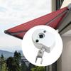 Outdoor Awning, Crank Mechanism, Sun Protection, Metal Parts