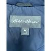 EDDIE BAUER Navy Herringbone Wool Down Jacket Jacket S Navy grayUsed