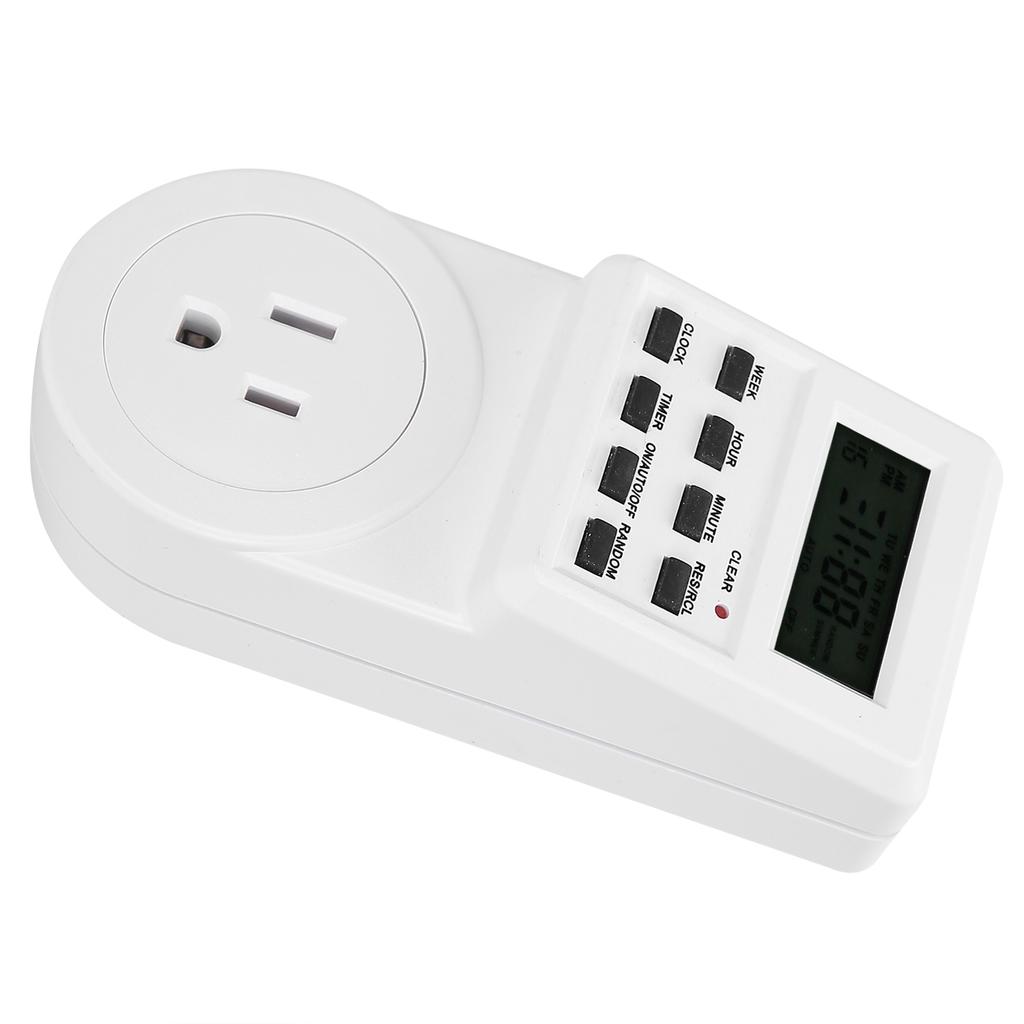 Timer Switch Plug Intelligent Programmable Outlet Timer Socket for Electrical Appliance(TST01US Plug )