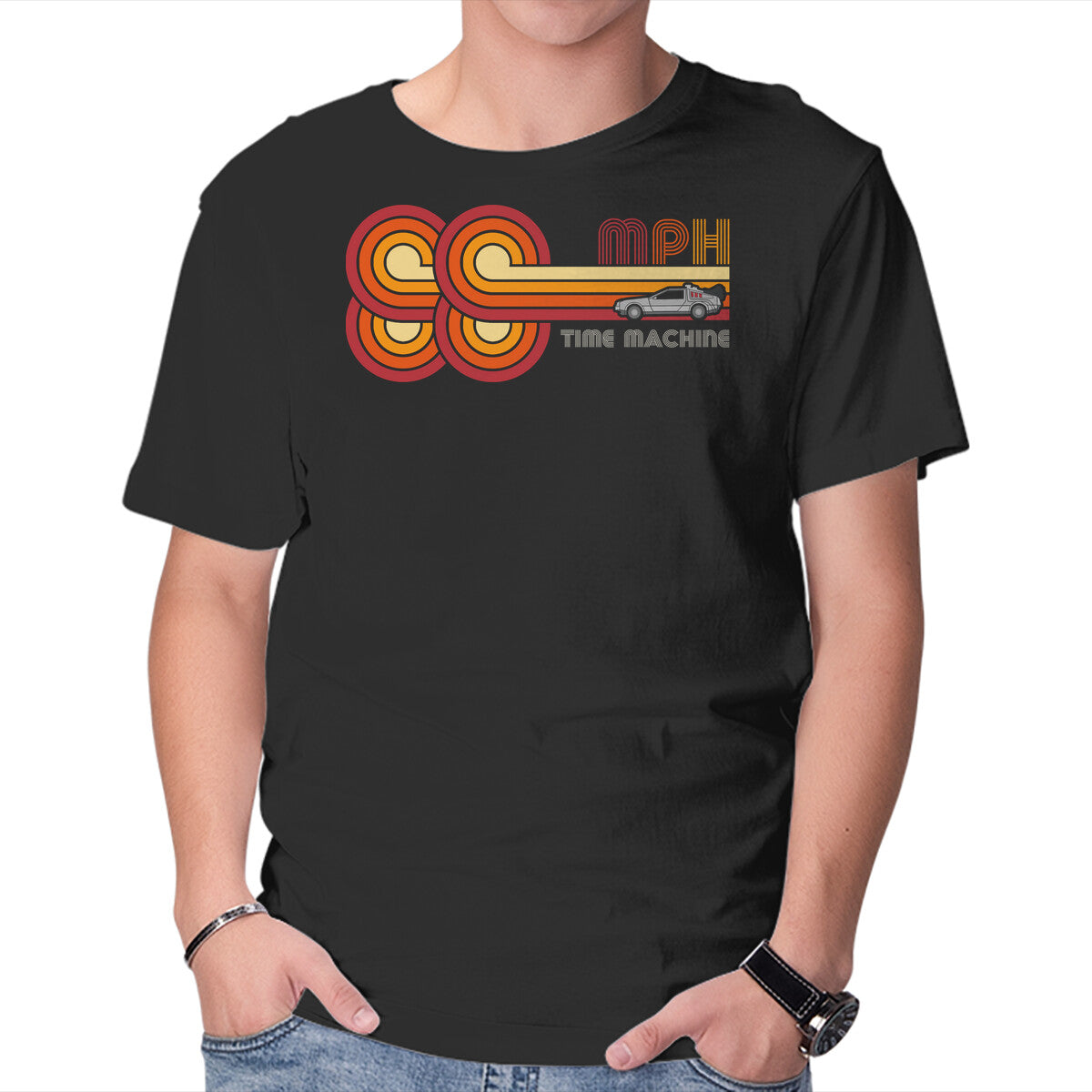 Unisex Crew Neck T-Shirt 88 MPH Graphic Short Sleeve Casual Tee XXXXL