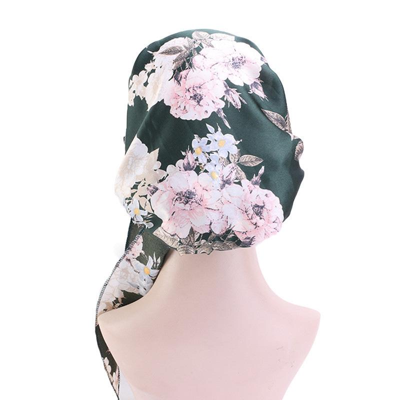 fashion printed flowers women inner hijabs cap muslim head scarf turban bonnet ready to wear ladies wrap under hijab caps