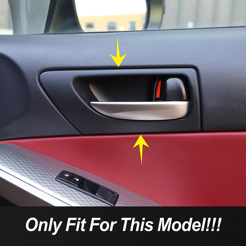 Samochód Wewnętrzna Klamka Drzwi Rama Ochronna Nakładka Dekoracyjna Naklejka Włókno Węglowe Dla Lexus IS250 2013- LHD RHD Wnętrze