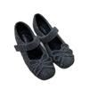 4CM Inner Height Increase~ Mary Jane Fluffy Shoes for Women In Winter, New Gray Woolen Single Shoes for Women's Thick-soled Velvet Cotton Shoes