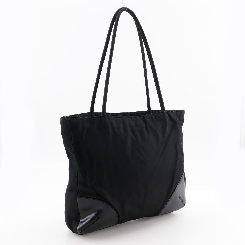 Prada Tote Bag Black Nylon Women Used
