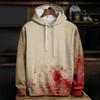 Spring And Autumn Fashion Men's Hoodie Holiday Party Role-playing Bloody Wounds 3D Print Hoodies Casual Boy Sweatshirt Women's Oversized Top Clothing
