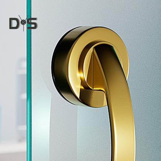 Glass Door Handle 10kg Load-capacity Secure Grip Simple Installation Universal Suction Cup Bathroom Sliding Door Handle