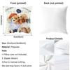 Friendship Companionship Teddy Bear Pillow Case Anti-Dustmite Pillowcase Invisible Zipper Silky Short Plush Sofa Cushion Cover