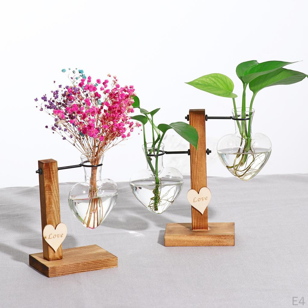 Vase Desktop Plant Terrarium Decor for Bookshelf,Cafe,Office