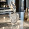 Skull Whiskey Decanter Decanter 500ml Gothic Glass Bottle with Stopper Halloween Bar Accessories Spirit Dispenser for Home Bar Creepy Liquor