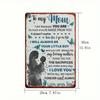 Metal Wall Art Thank You Mother Gift for Living Room