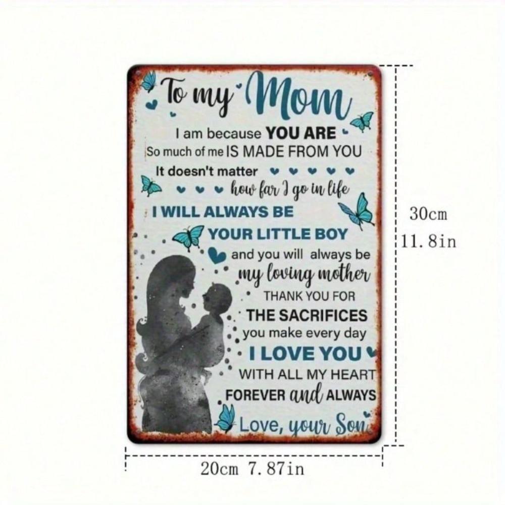 Metal Wall Art Thank You Mother Gift for Living Room