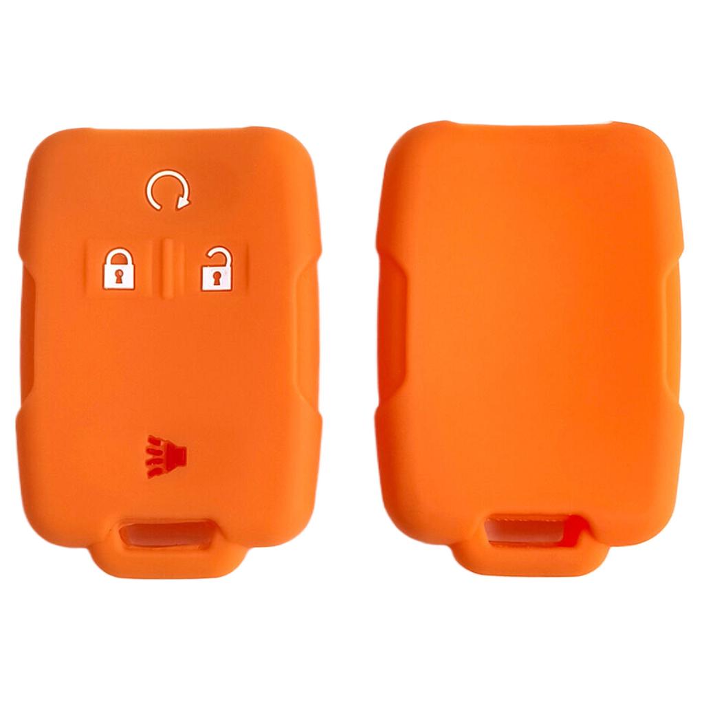 Car silicone key cover for Chevrolet Colorado remote control 3 1 button silicone keychain Silverado GMC car key case