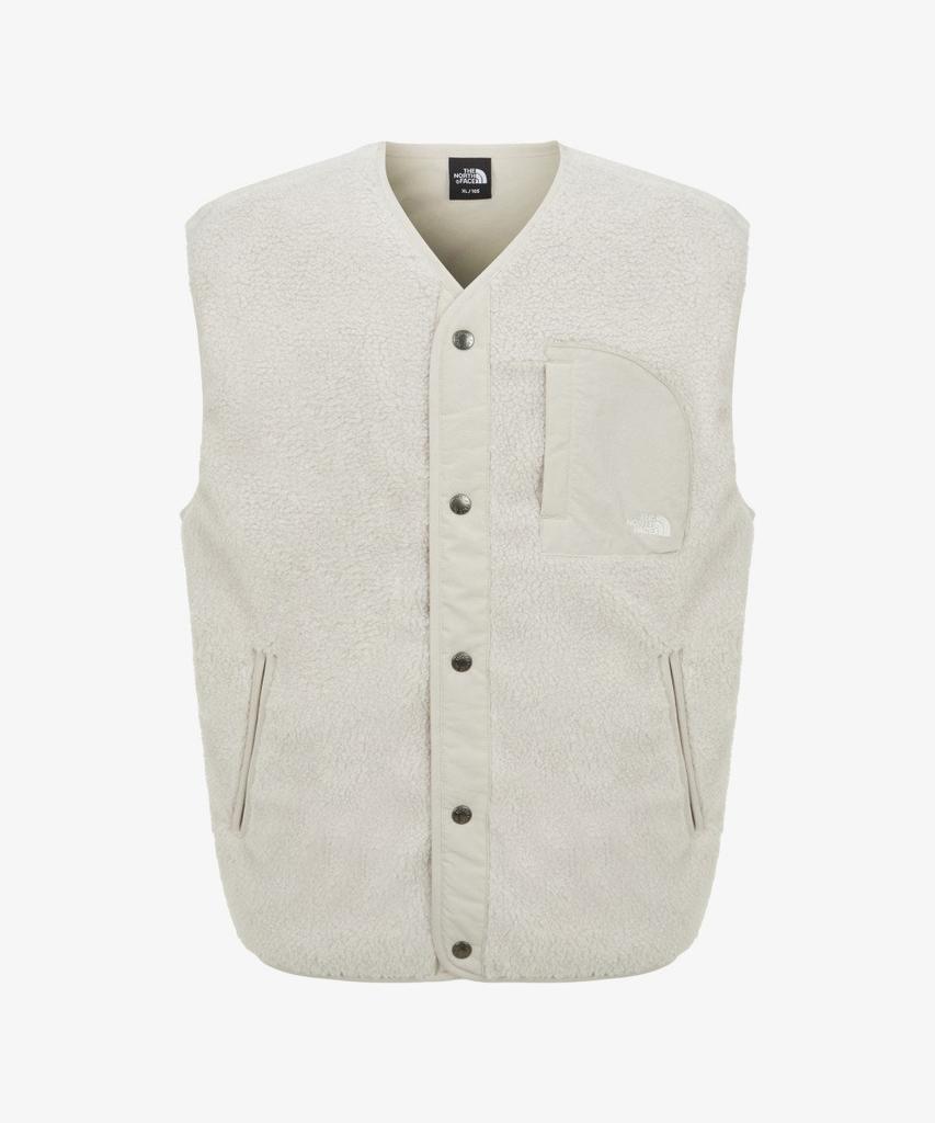 The North Face Nv4Fr57C Teddy Fleece Vest Cream_Beige