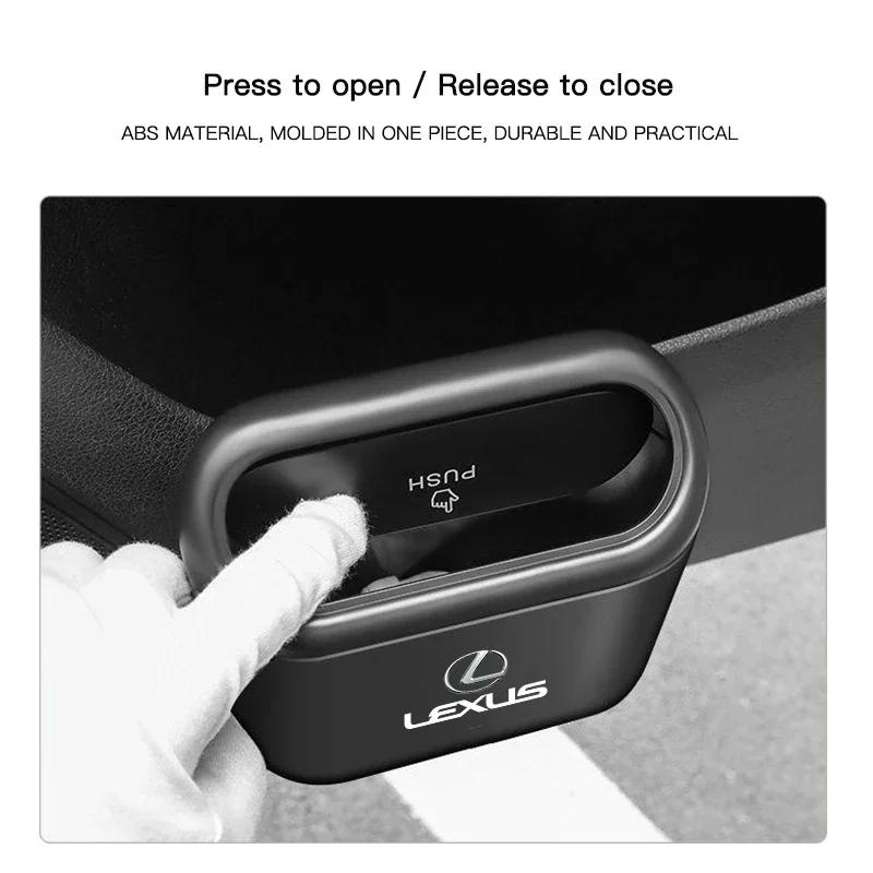 Car Trash Can Garbage Bin Storage Box Interior Accessories For Lexus F SPORT ES RX NX LS UX LM LX GX LC RZ IS CT GS RC HS SC TX