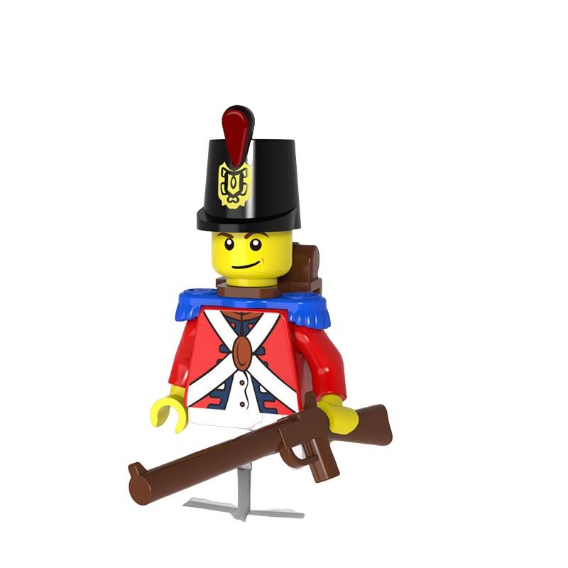 Pirate-themed Medieval Navy Admiral Building Blocks 4.5cm Height Abs Plastic