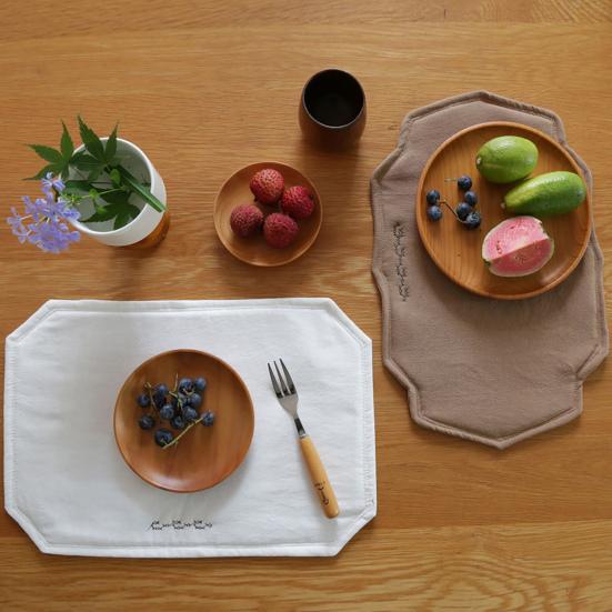 Rustic Placemat Heat Resistant Table Protector Mat Machine Washable Wrinkle Free Dining Placemat for Party Farmhouse Home