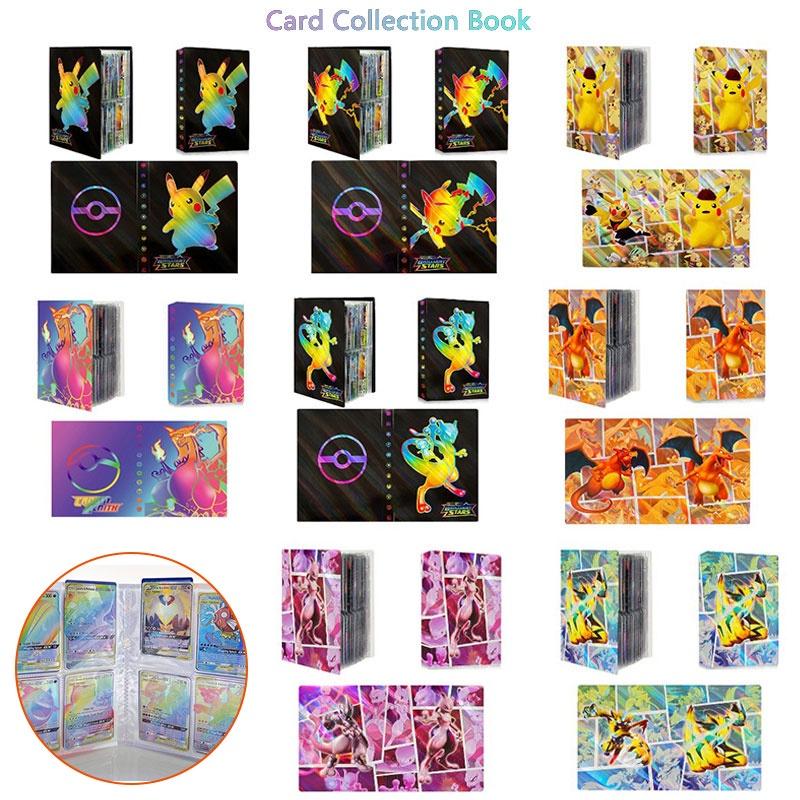 ספר אוסף כרטיסי פוקימון צבעוני לחובבי חיות מחמד כיסוי PP, 30 עמודים, 32.5 ס"מ X 20 ס"מ