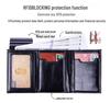 Men's RFID Aluminum Pop-Up Card Holder Wallet with Multi-Card Slots