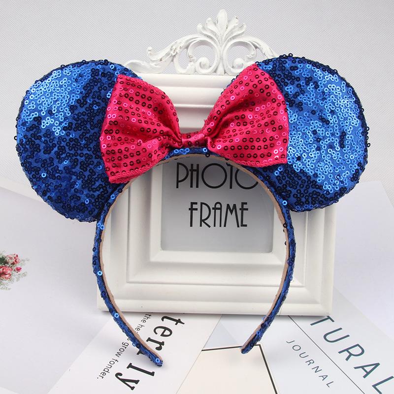 Sparkling Bow Headband for Adults and Children for Princess Photo Shoots and Amusement Park Hair Accessories
