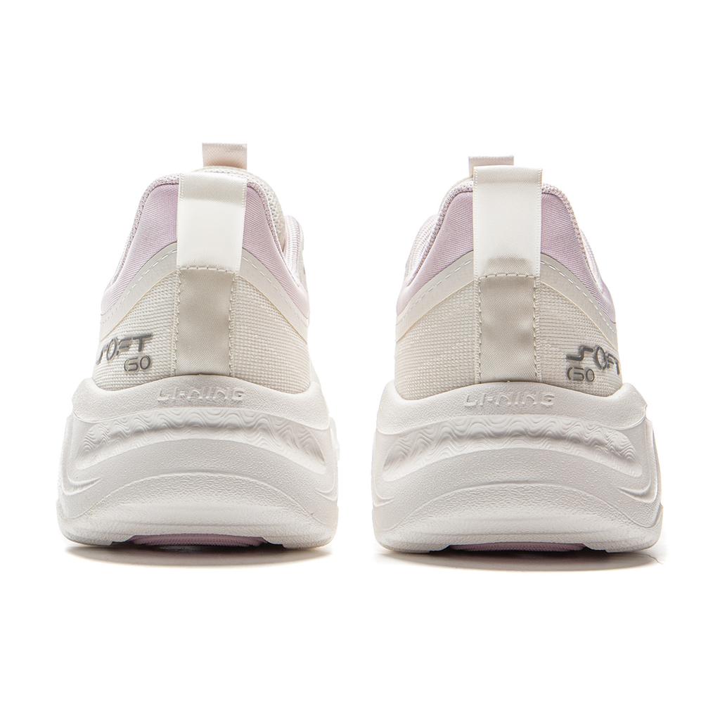 New LiNing SOFT GO 2 Cushioning, Slip Resistant, Abrasion Resistant, Support, Rebound Low Top Casual Shoes Women's Ivory AGLV040-2