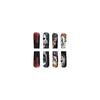 24pcs Press On Nails Long Ballet Nails Fashionable and Cool Halloween Ghost Face Frosted Texture European and American Ins False Nails Wearable Nails