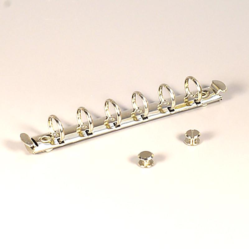 

1 шт. А7 из нержавеющей стали блокнот кольца зажимы 6 колец бумажный переплет для альбомов журналов офис школьные канцелярские принадлежности