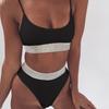 Femmes Sexy Bikini Maillots de Bain Bandage Décontracté Mode Maillots de Bain Deux Pièces Dentelle Maillots de Bain