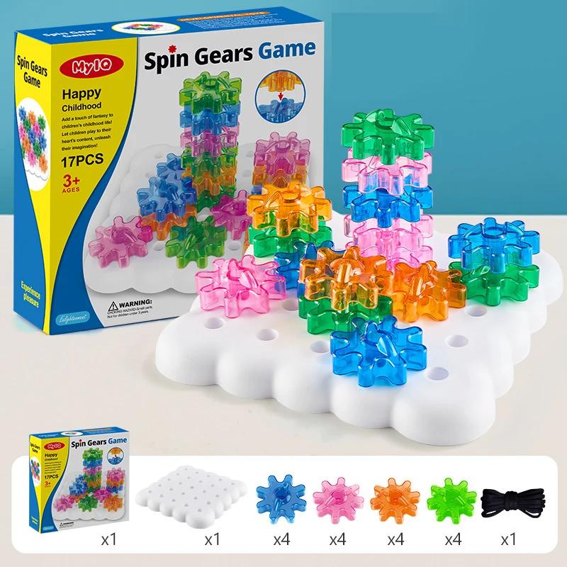 

Preschool Nail Board Game Montessori Toys DIY Gear Building Blocks Stacking Game Creative Line Game Color Cognition Puzzle Toy