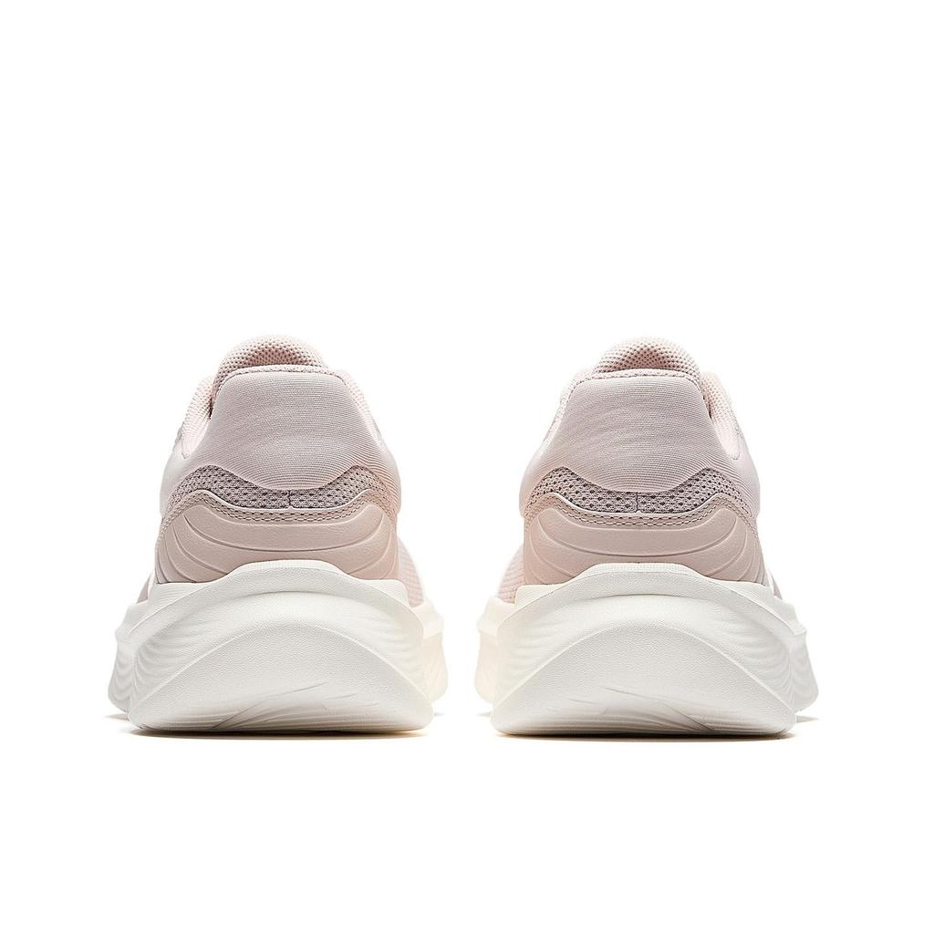 Anta Shock Absorbing Resilient Durable Womens Training Sports Low Top Running Shoes Women Sneaker Lotus-Gray Ivory-White 922537726-2