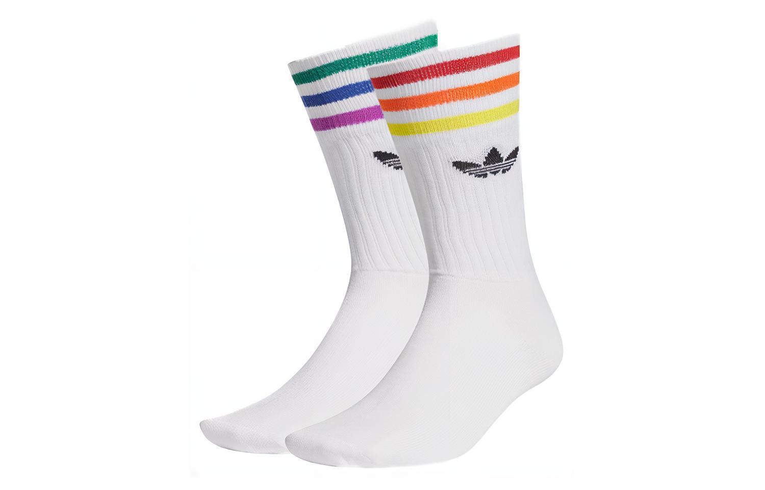 Adidas Originals Knee High Socks All Unisex White Couple s GK7854 M